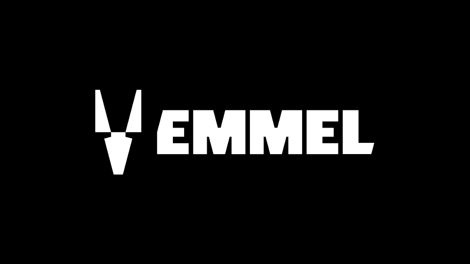 Emmel wordmark on black