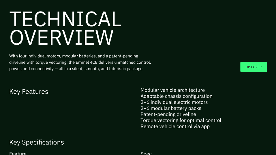 Emmel product interface