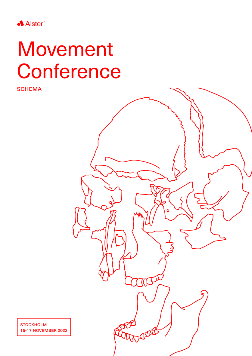 Movement Conference poster with an exploded red skull